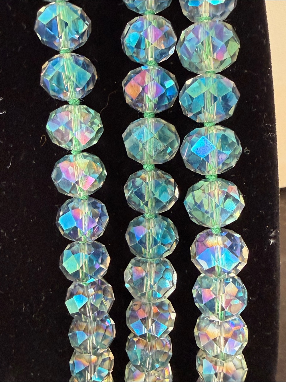 Heidi Daus Iridescent Blue Multi-Strand Fish Pendant Necklace - Picture 3 of 8